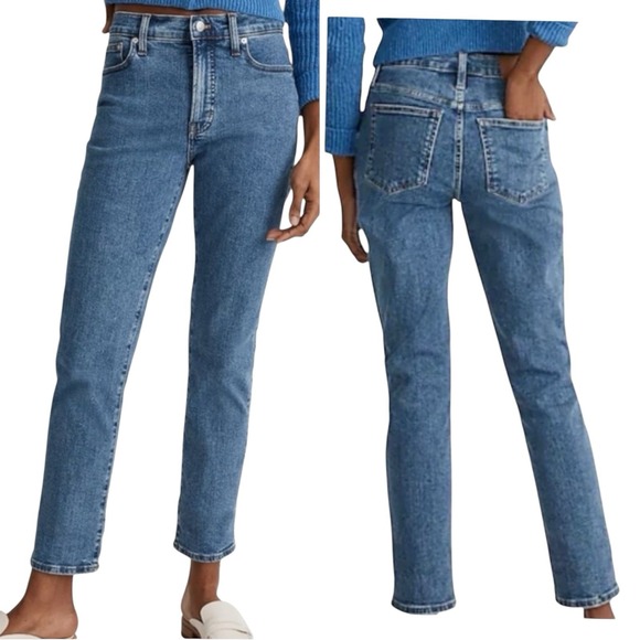Madewell Blue Jeans Women's Size 30x27" The Mid-Rise Perfect Vintage Jean  Mom - Picture 1 of 16